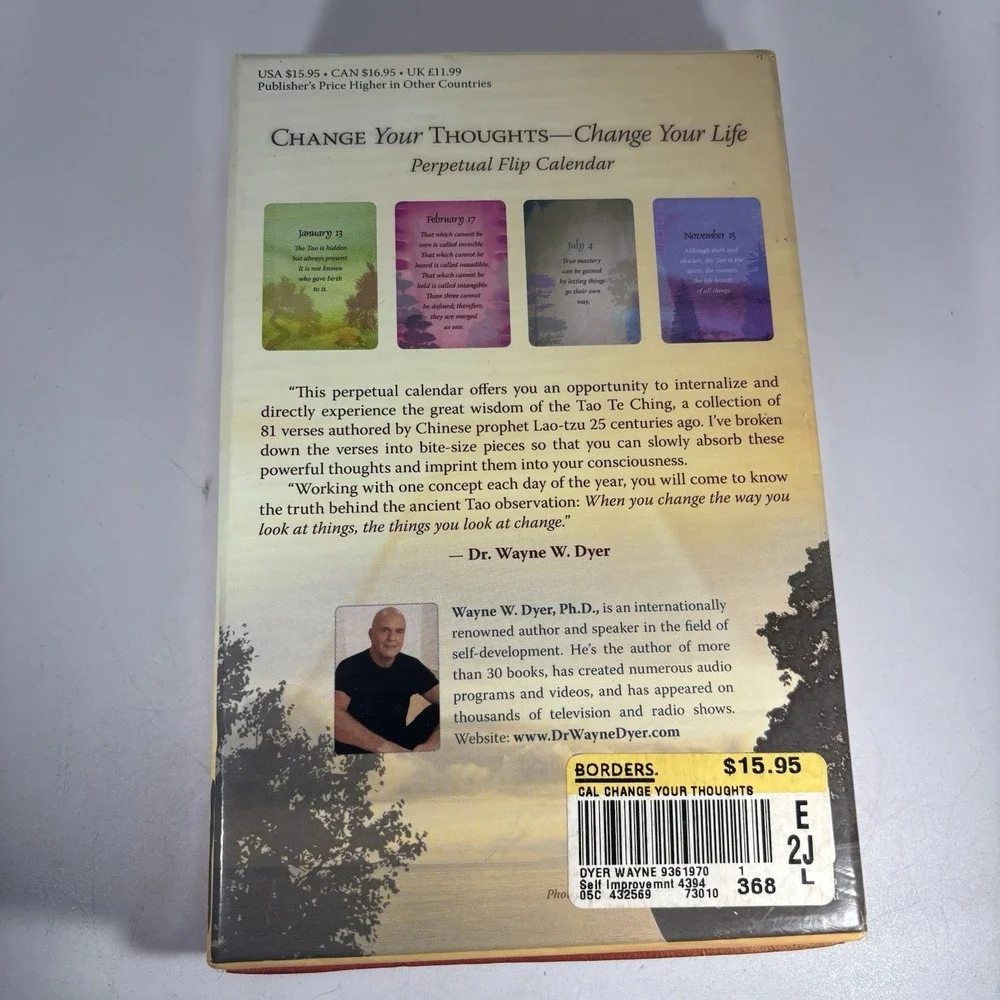 Change Your Thoughts Change Your Life Perpetual Flip Calendar Dr. Wayne Dyer